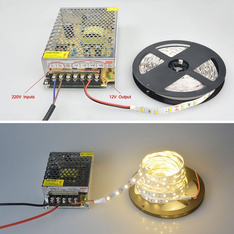 12V 15A/20A/25A/30A LED Trafo Netzteil Netzadapter Fuer Streifen Streep Indexbil AC 100-240V Input Naar DC 12V 25A