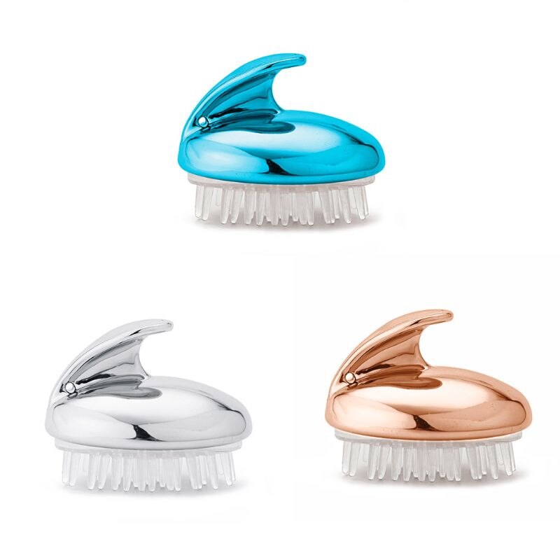 Draagbare Siliconen Shampoo Hoofdhuid Douche Body Wassen Haar Massage Massager Brush Kam
