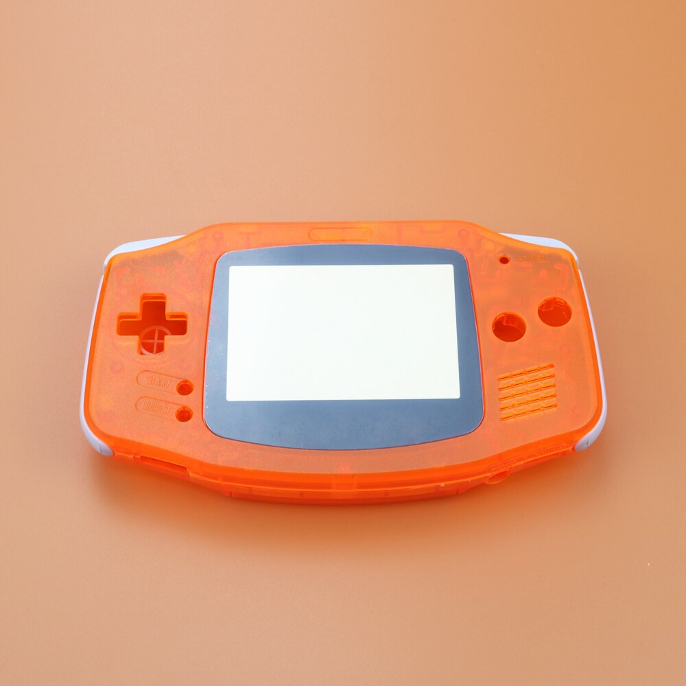 Full set housing shell cover case w/conductive rubber pad buttons+Screen Lens Protector for GameBoy Advance for GBA console: L