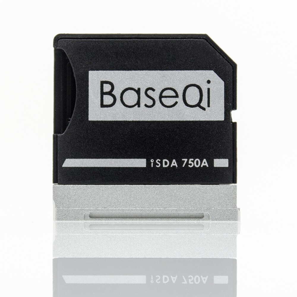 BaseQi Dell 750A Aluminum Stealth drive Micro SD/TF Card Adapter SD Card Reader For Dell XPS 15-inch (9550) and Dell m5510