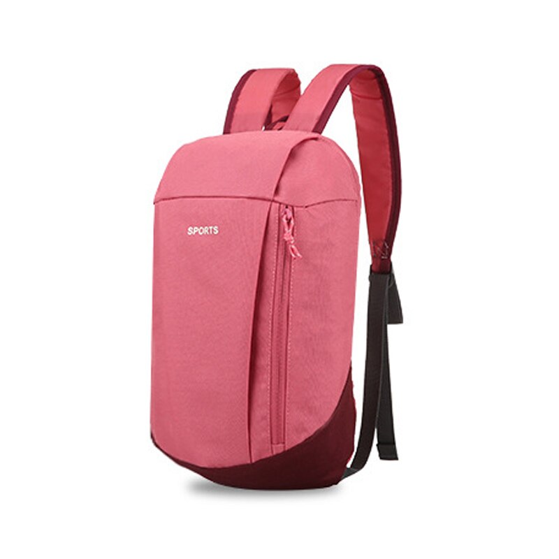 10L Outdoor Sports Long Distance Trip Cycling Backpack Mountaineering Shoulders Bag Camping Travel Knapsack Climbing Hiking: Rose Red
