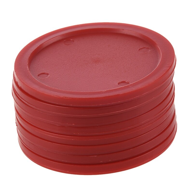 Red air hockey sæt  (8 stk . 63 mm air hockey puck)