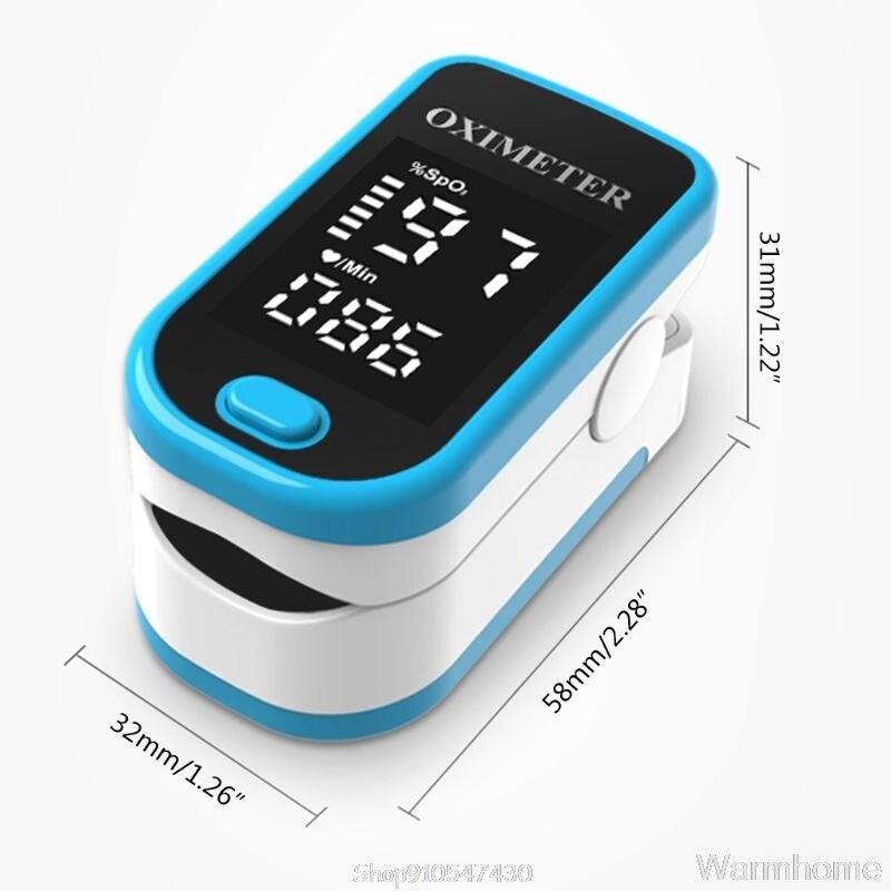 Fingertip Pluse Oximeter Finger Pulse Ox Monitor Blood Oxygen Station Oximeter Blood Oxgen Meter Heart Rate Meter D15: Gold