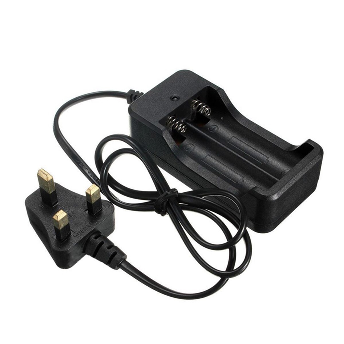 2 Slots UK Plug Battery Batteries Charger For 3.7V 18650 Rechargeable Battery Charger Dual-Charge UK Plug