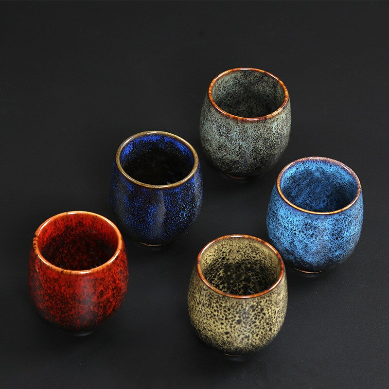 Ugnsbyte glaserad tekopp stor storlek keramisk tekopp 150ml dricka resor drinkware porslin kaffemugg