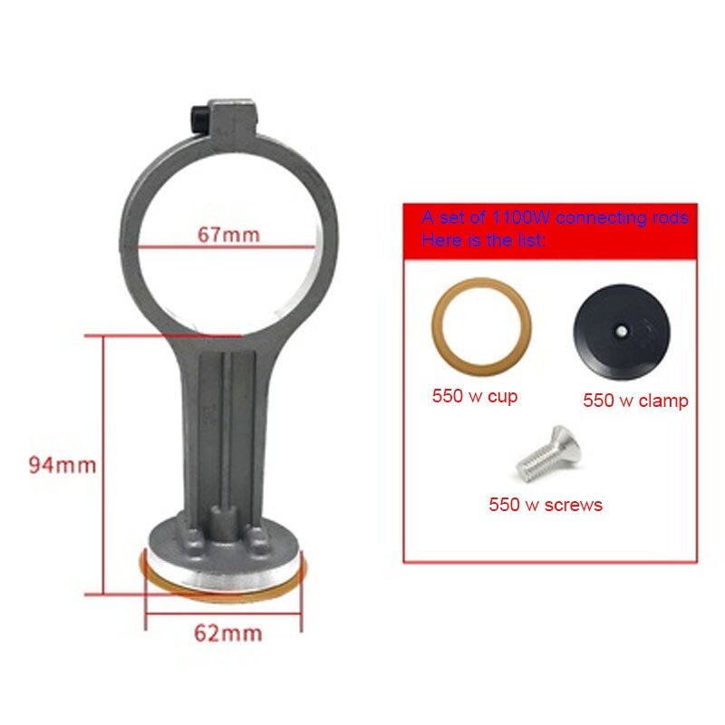 3Pcs Olie-Gratis Machine Luchtpomp Zuigerveer Compressor Accessoires Cilinder Staal Mouw Rubber Kom Ring: B