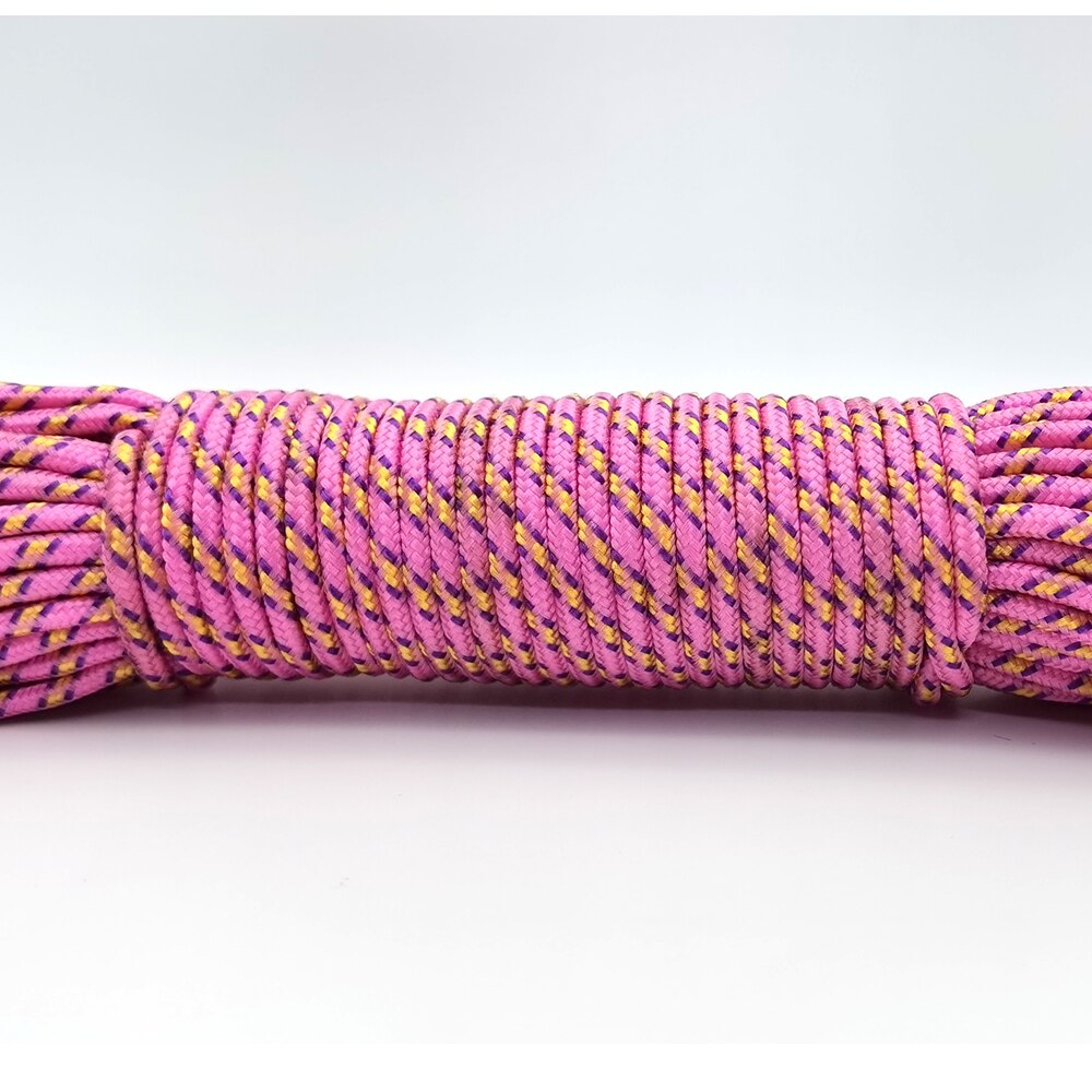 Cordón de paracaídas sólido de 3mm, cuerda Mil Spec tipo un hebra, escalada, Camping, equipo de supervivencia, Paracord: Naranja / 20 m