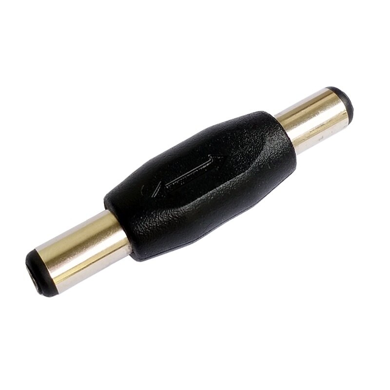 Dc-omvandlingshuvuduttag dubbel hane till hane 5.5*2.5mm / 5.5 x 2.5mm hona till hona panelmonteringsadapterkontaktkontakt