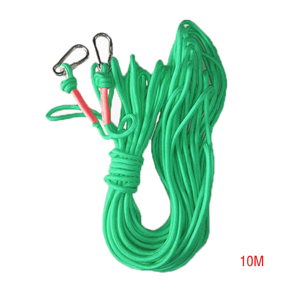 10/20m Strong Salvage Rope Safety Magnet Cord Traction Rope Disturbing String FishingTent Fixed Ropes with Buckle Hardware: Orange