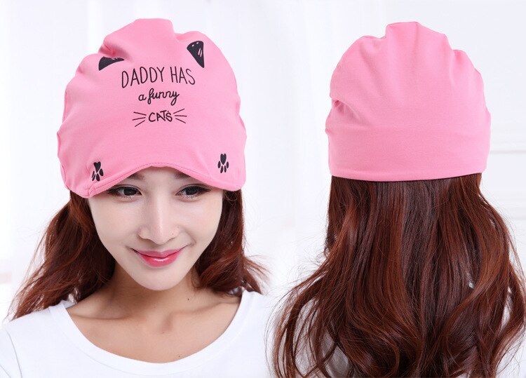 Chapeau de maternité femme enceinte, à capuche en coton, mignon, à empiler, multifonctionnel, à capuche, naturel: 08