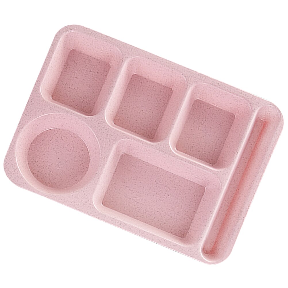 Wheat Stalk Dinner Divided Plate Multi-use Buffet Plate Canteen Food Tray