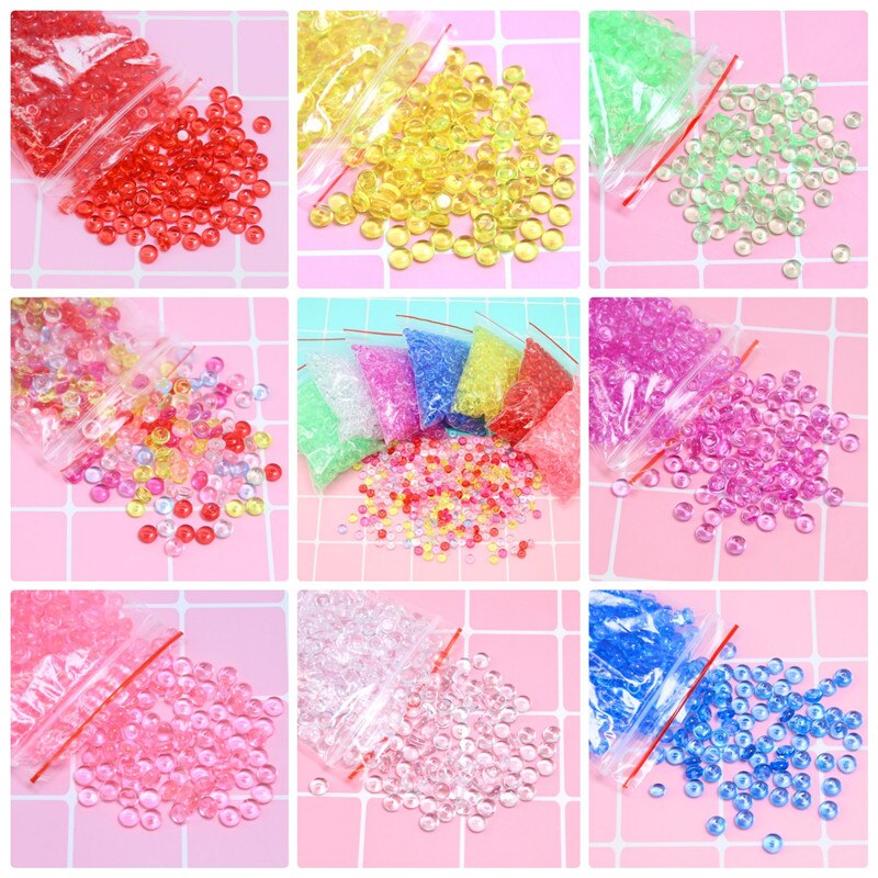 Colorful Addition Fishbowl Beads For Slime Balls Charms Supplies Slimes Accessories Craft Putty Diy Filler Toys For Children