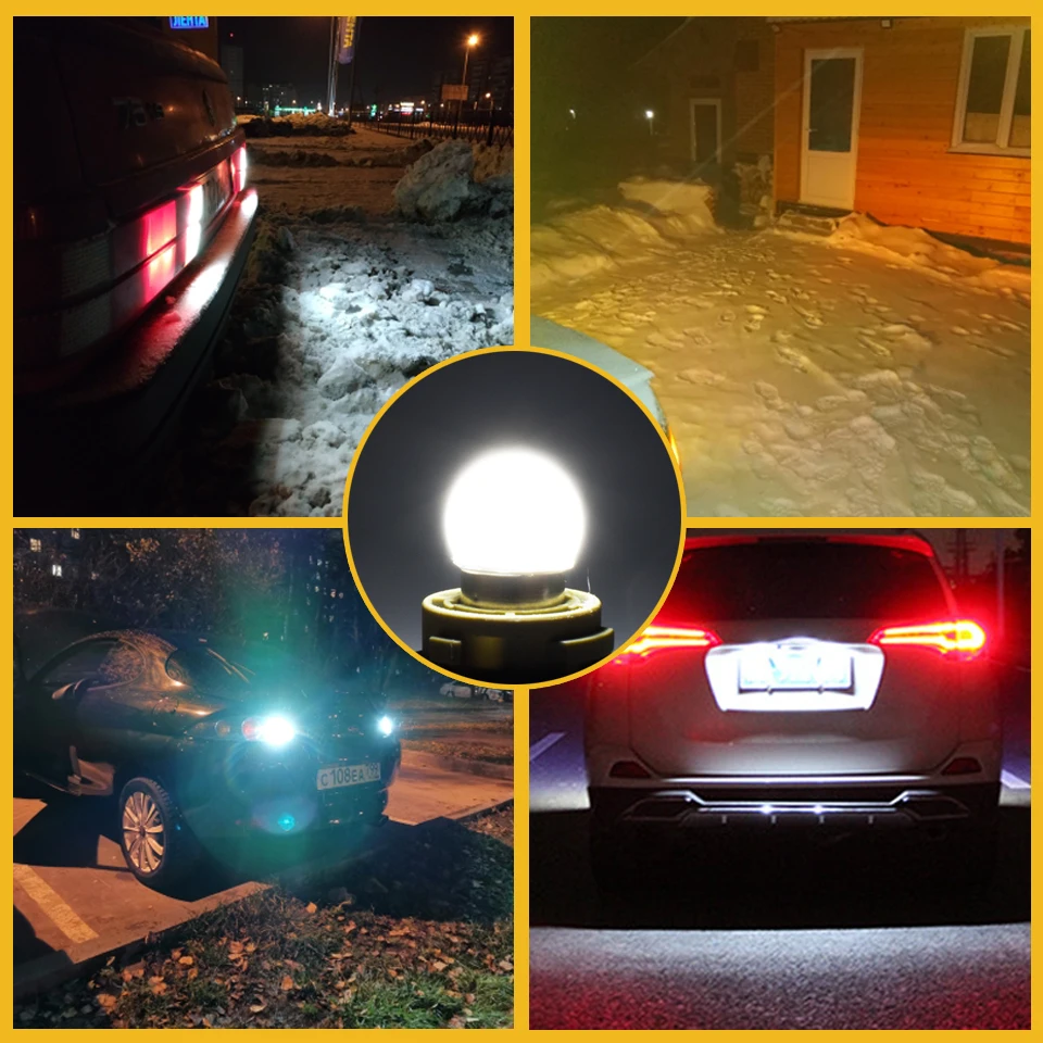 \ Bombilla Led acrílica 1156 1157 P21w P21/5w R10W Ba15s Bay15d accesorio de lámpara automotriz para motocicleta compatible