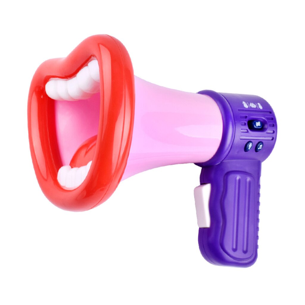 Børns stemmeskifter legetøjstrompetoptagelse mikrofonlegetøj med megafon og optagefunktion