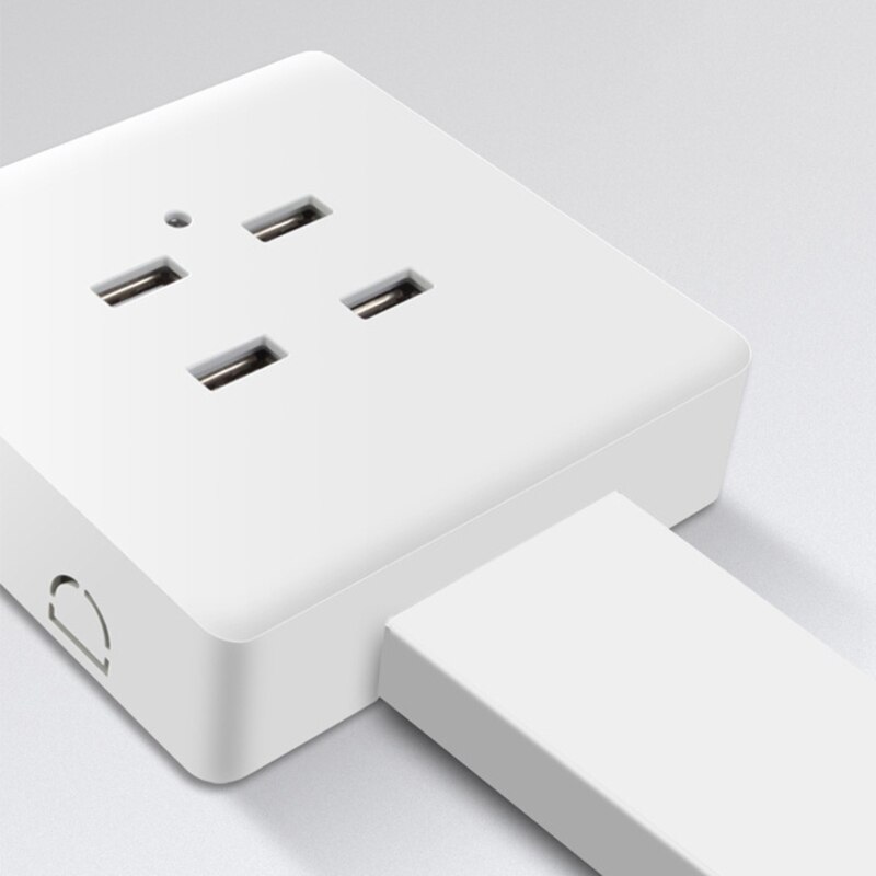 2/4 -poorts usb-stopcontactstation, stroomadapter, stopcontact 110v-250v voor thuiskantoorgebruik, wandmontage, oplader