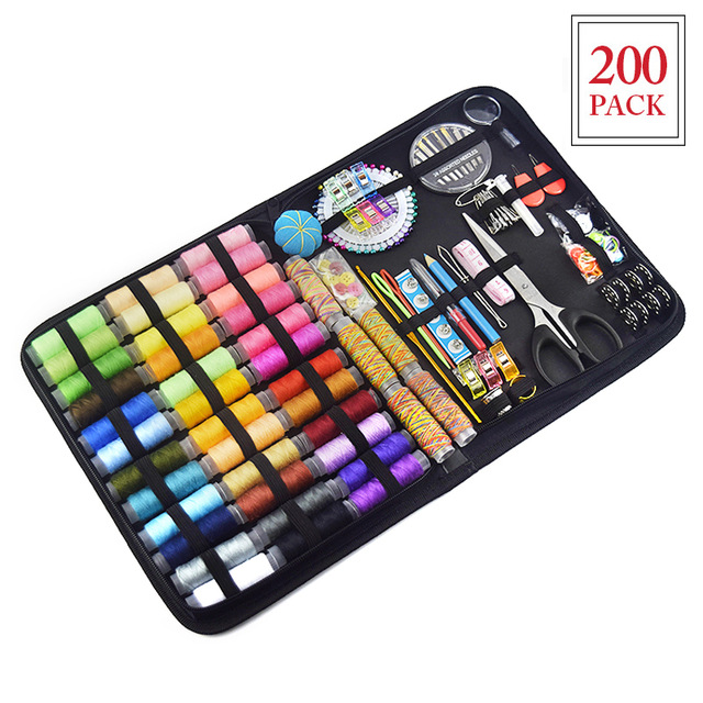 DIY Sewing Kits for Hand Quilting Stitching Embroidery Thread Arts Crafts Tools Accessories Sew Box 98/128/183/200/226 PCS Set: 200 PCS