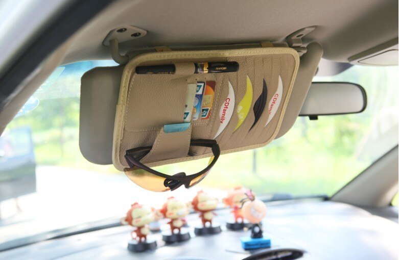 8 stuks schijven auto cd-houder auto zonneklep dvd-schijf kaarthouder clipper tas auto cd-tassen koffers