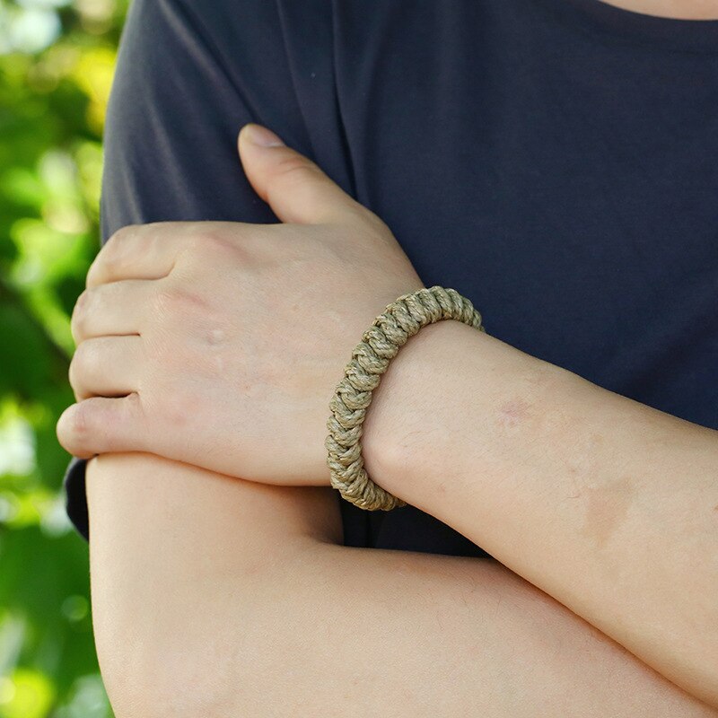 Punk Cotton Rope Braided Bracelet for Men Jewelry Vintage Wrap Wristband Women's Bracelets Hand Strap
