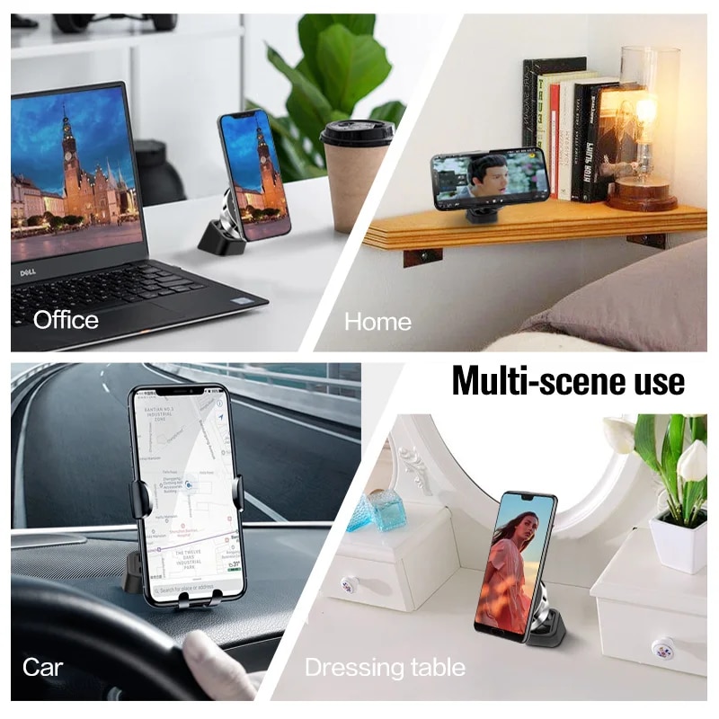 Soporte de cargador inalámbrico para coche universal, clip de salida de aire para teléfono móvil