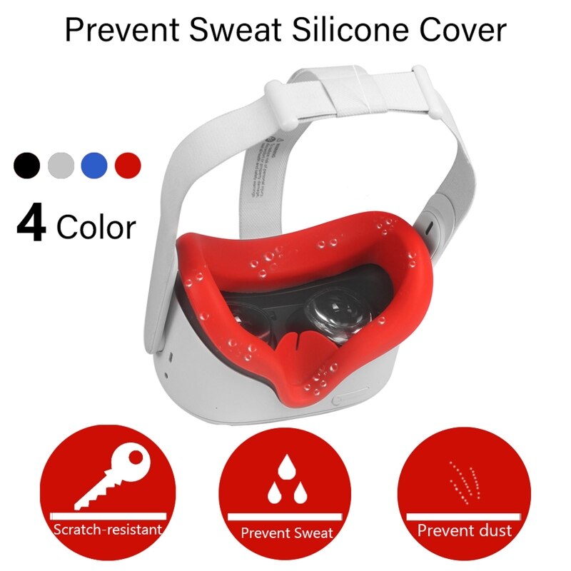 Dustproof Lens Anti Scratch Case Silicone Eye Cover Pad Skin for Oculus Quest 2