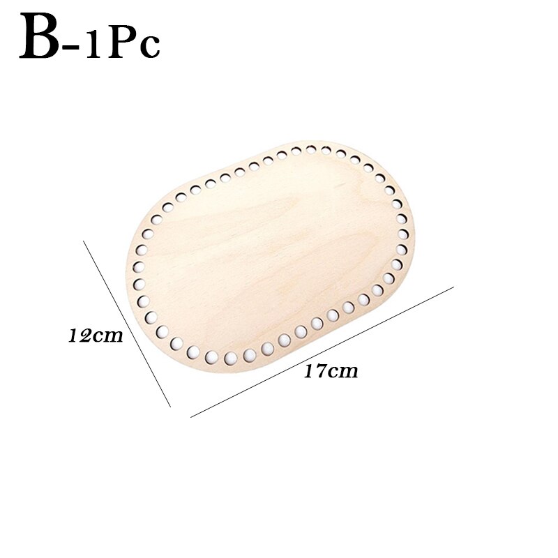 7 Maten Natuurlijke Houten Mand Bodem Oval Blank Solid Haak Mand Houten Basis Voor Diy Mand Weven Supplies Craft Maken: B