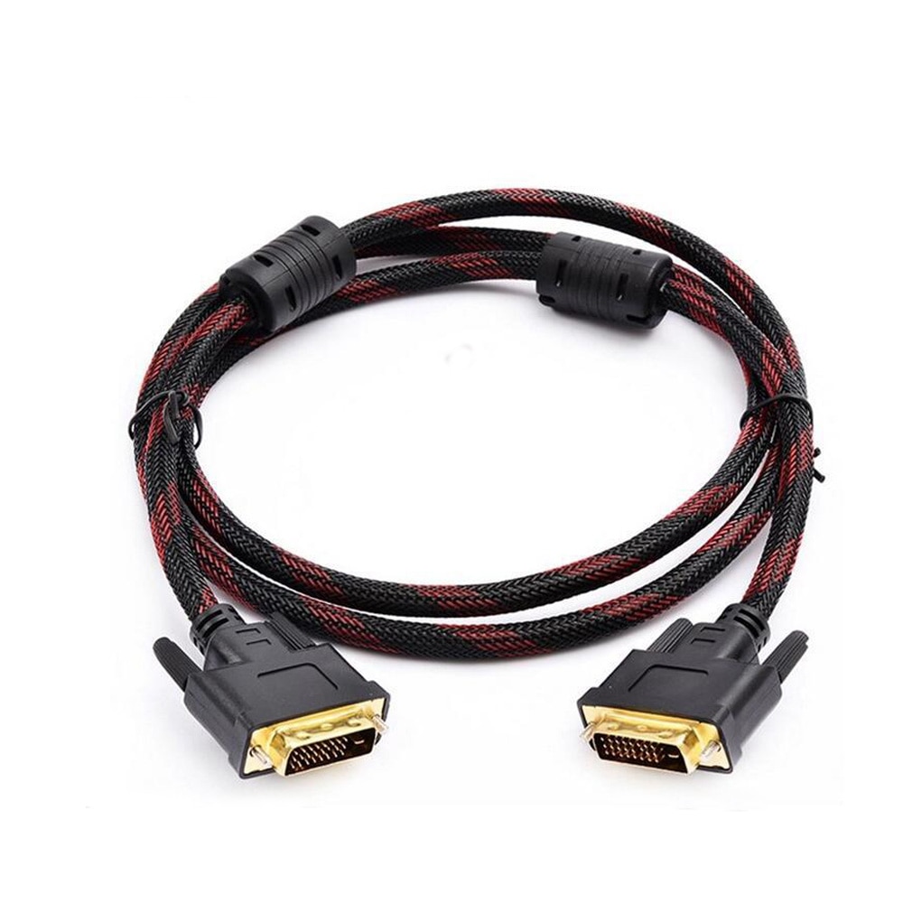 1.5M 1080P DVI Cable DVI to DVI Cable High Speed DVI-D Male to Male Video Cable 24+1 Dual Link PC Computer Adapter Wire Cord