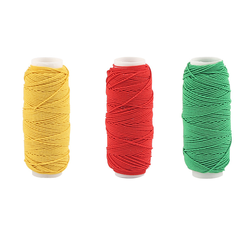 30MLong 5mmWide Colorful Elastic Threads For Sewing Machines 2Roll Set Embroidery Sewing Threads Hand Sewing Thread Craft Set