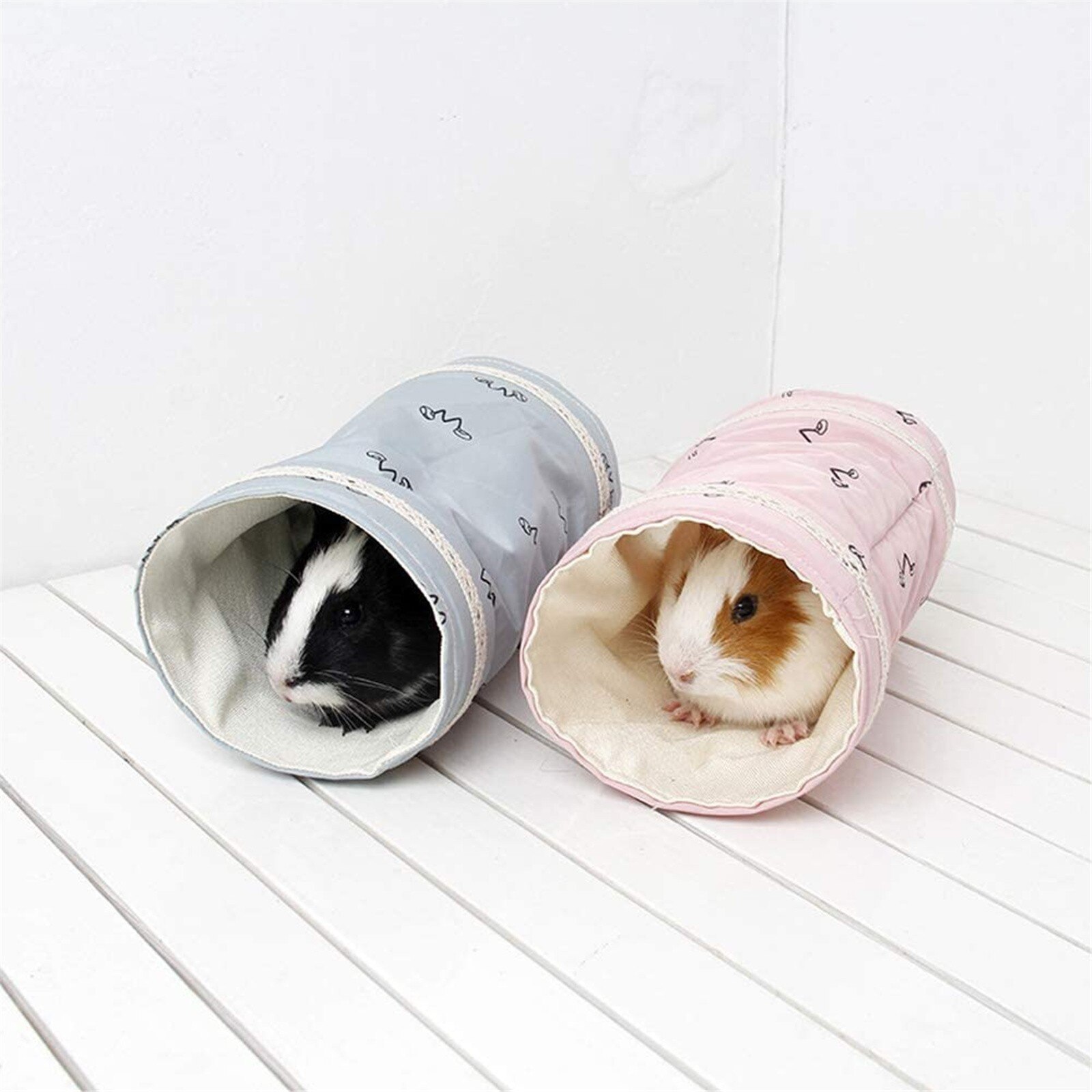 Petit lit pour Hamster, éventails, trous de perçage, tunnel hérisson, cochon d'inde, niche pour animaux de compagnie, maison pour lit d'animal de compagnie