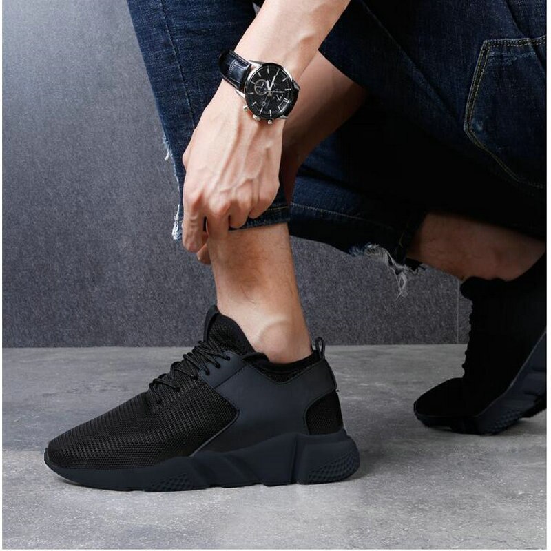 Alle sorte mænd sneakers sko sommersneakers zapatillas hombre åndbare fritidssko åndbare letvægtssko td -11