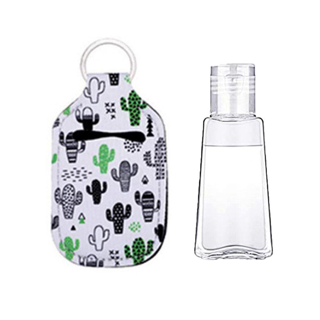 Key Chain Hand Sanitizer Dispenser Multi-functional Hand Sanitizer Bottle Key Storage Case Hook Holder Wall Hand Sanitizer Pumps: D