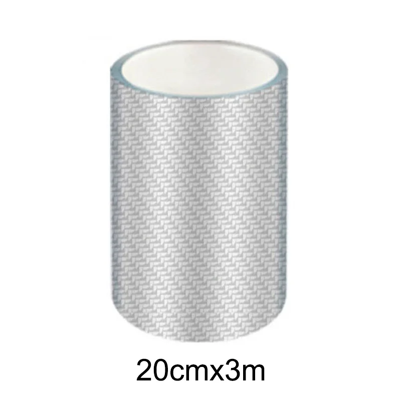 Transparent Carbon Fiber Car Threshold Portector Moulding Strip Trim Bumper Strip Door Sill Film Anti Scratch Guards Car Sticker