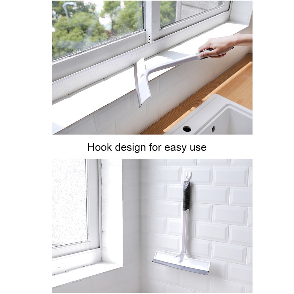 1 stk vinduesglas rengøringsbørste visker airbrush skraber multifunktionel rengøringsmiddel rengøringsværktøj til hjemmevask til badeværelse børste