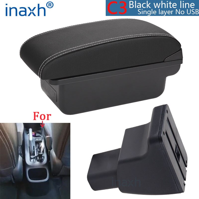 per Hyundai I10 Bracciolo per Hyundai I10 Scatola bracciolo per auto Dettagli parti interne Parti di Ammodernamento Scatola di immagazzinaggio Accessori auto: Grigio