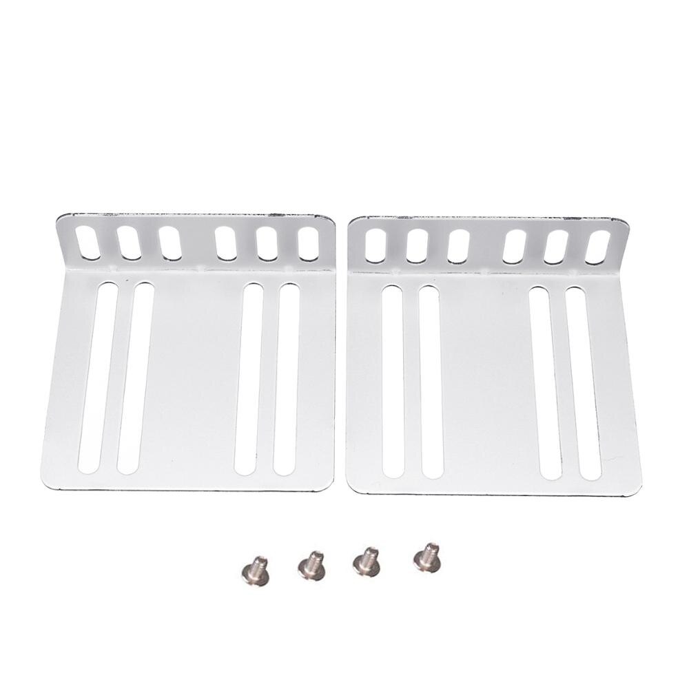 Frame 2 Din Car Radio MP5 Installation Kit Mounting Accessories Holder Support 2 Bracket 4 Screw Quick Installation Tools: Black