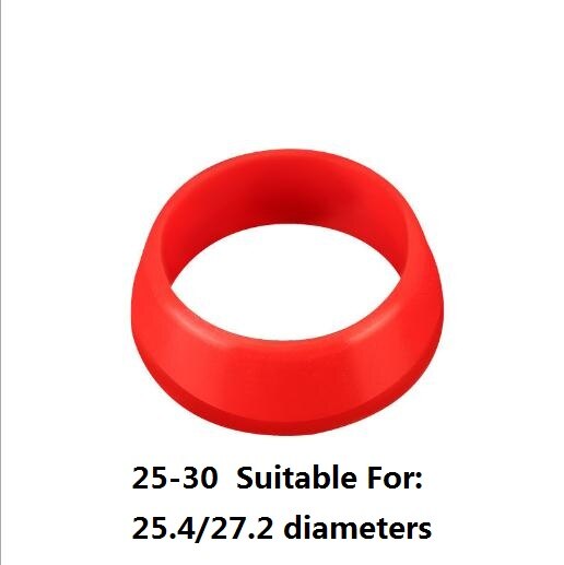 1 stk silikone cykelstolpe ring støvtæt vandtæt betræk mountainbike sæde stang beskyttelsesring: Lysegrå