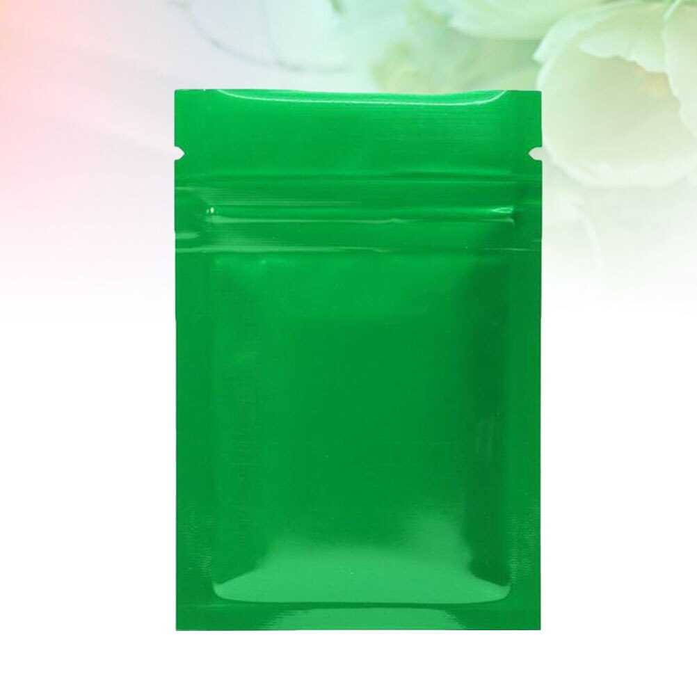 100PCS Aluminum Foil Reusable Food Storage Pouches Packaging Bags Bags for Cookies Snacks Coffee