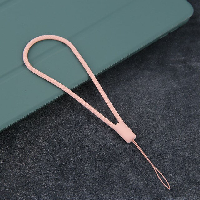 Hand Wrist Lanyard Strap String for Phone case USB Flash Drives Keys Keychains ID Name Tag Badge Holders matching phone case: pink
