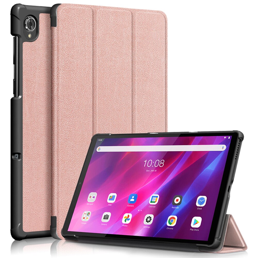 Etui til nokia  t20 nettbrett ultra slim stativdeksel: Kst rosegull