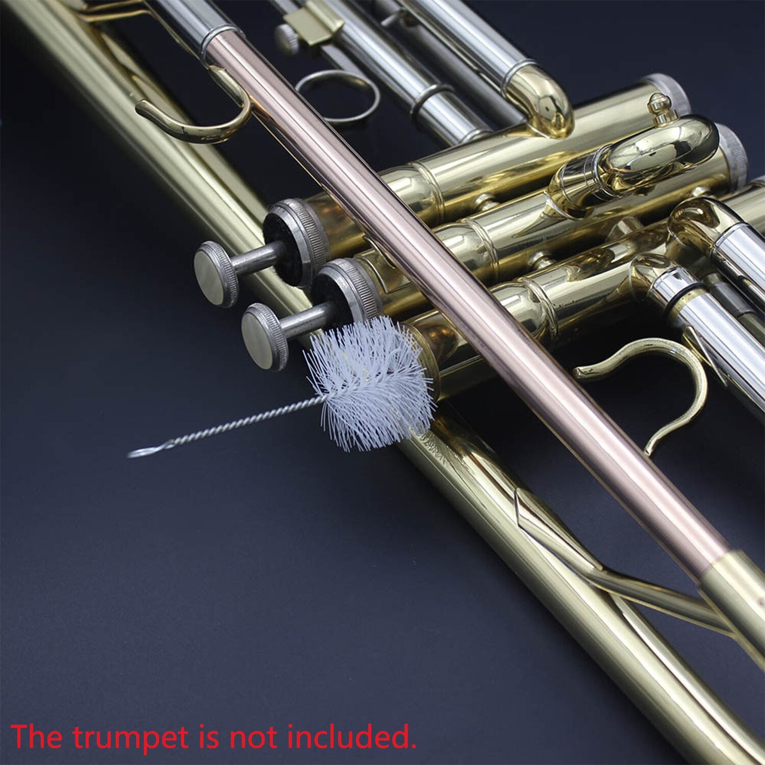Trumpet Maintenance Cleaning Kit Mouthpiece Brush + Valve Brush + Flexible Brush Musical Instrument Maintenance Cleaning
