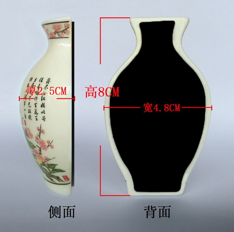 Chinese Blauw En Wit Porselein Vaas Koelkastmagneet Souvenir Geschilderd Keramische Ambachten Koelkastmagneet Relatiegeschenken