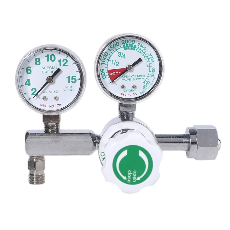 CGA540 Oxygen Pressure Regulator O2 Pressure Reducing Va-lve Oxygen Cylinder Me-dical Pressure Regulator With Flowmeter