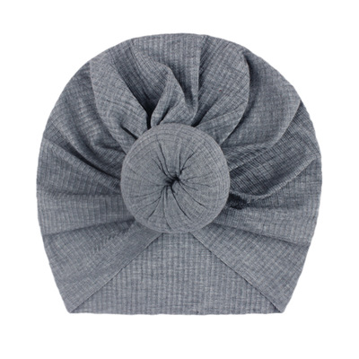 Neugeborenen Baby Stricken Hut mit Donuts Bogen Infant Krankenhaus Hut Baby Warm Beanie Bögen für Headwear Strick Headwrap Turban