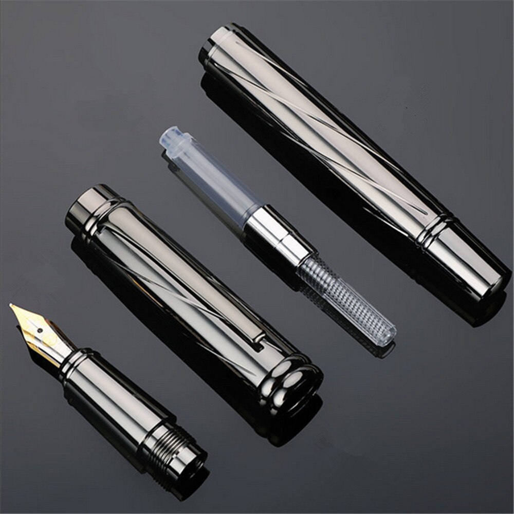 Luxury Gray Line Business office Fountain pen School student office supplies pen