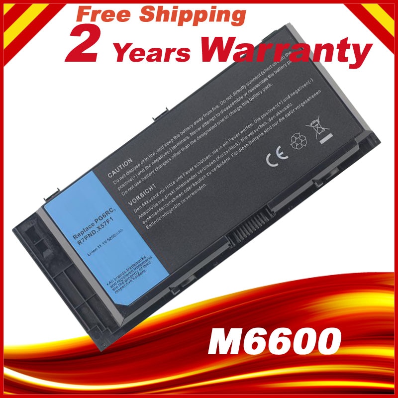 Laptop Battery For DELL Precision M6600 M6700 M6800 M4800 M4600 M4700 FJJ4W PG6RC R7PND FV993