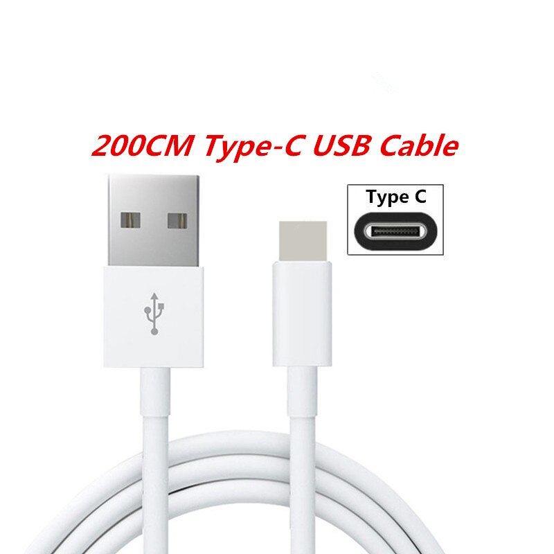 Câble USB Pour Samsung Galaxy A10 A20 A30 A40 A50 A70 M10 M20 M30 S10 S10e S7 bord S8 S9 A6 A8 A7 J4 J6 Plus Chargeur Adaptateur: 2M Type C cable