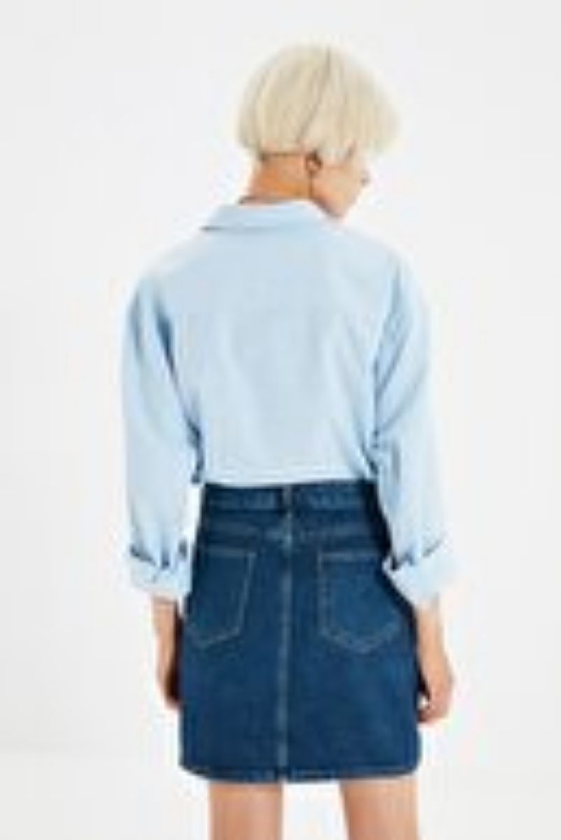 Indigo Basic Mini Denim Rok
