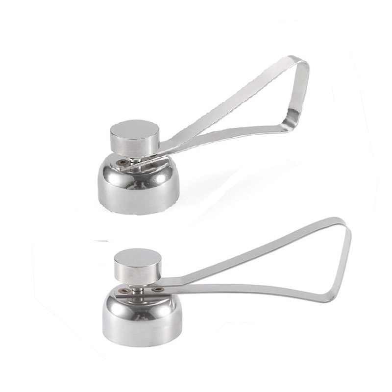 Eierschaalsnijder Roestvrijstalen Eiopener Draagbare Handmatige Eierschaalopener Keuken Huishoudelijk Gebruik Eieropener Keukengereedschap: green