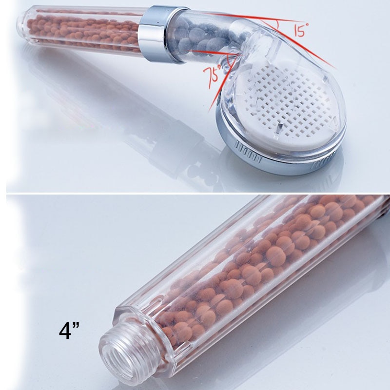 Dusche Kopf Filter Wasser Erweichung Dusche Kopf Wasser Filter Weichmacher für Dusche Köpfe Wasser sparen Therapie Spa Showerhead