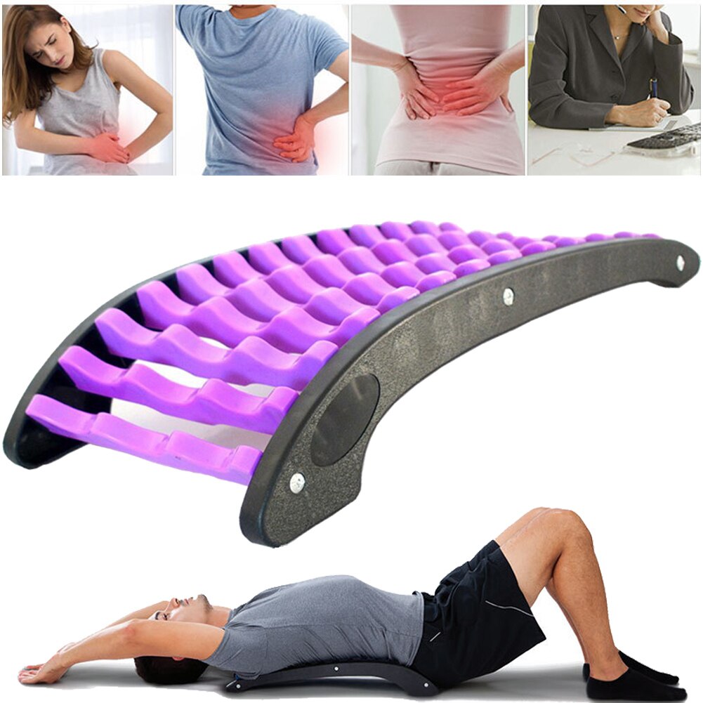 Back Stretcher Lower and Upper Back Support Pain Relief Lumbar Support Stretcher for Home Office