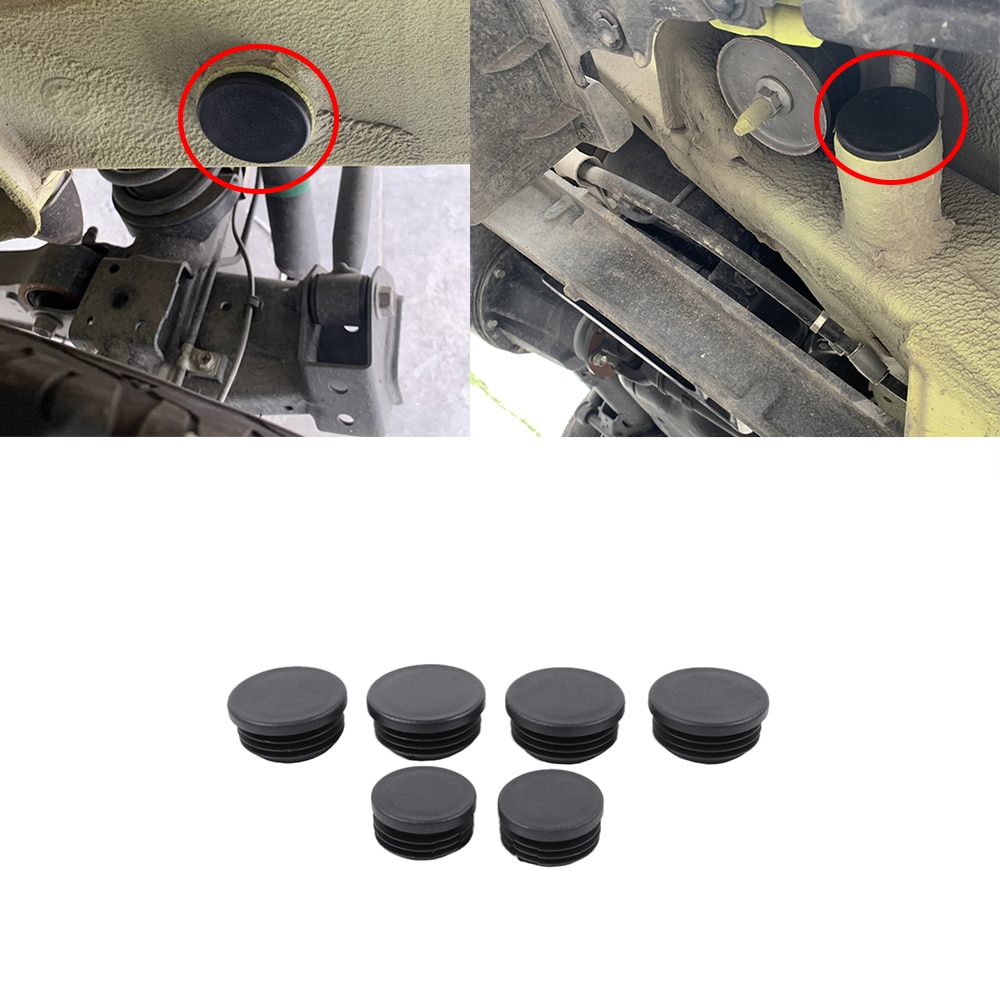 Car Chassis Waterproof Rubber Stopper Plugs for Suzuki Jimny 2022 JB64 JB74 Car External Accessory Rubber Black